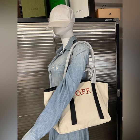 Off-White c/o Virgil Abloh Small Canvas Commercial Tote - Picture 14 of 14